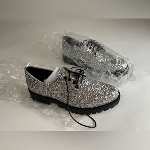 Steve Madden-  Ankle Glitter Boots. Brand new with box and plastic packaging